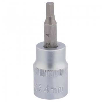 Socket with Hexagonal Bit, 3/8&rdquo; Sq. Dr., 4mm