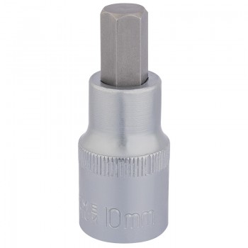 Hexagonal Socket Bits, 1/2” Sq. Dr., 10mm Hexagonal Socket Bits, 1/2” Sq. Dr., 10mm