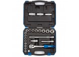 Metric Socket Set, 1/2&rdquo; Sq. Dr. (24 Piece)