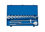 Metric Socket Set in Metal Case, 3/4&rdquo; Sq. Dr. (15 Piece)