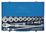 Metric Socket Set in Metal Case, 3/4&rdquo; Sq. Dr. (17 Piece)
