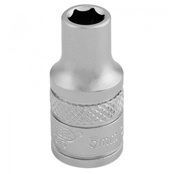 Socket, 1/4&rdquo; Sq. Dr., 5mm