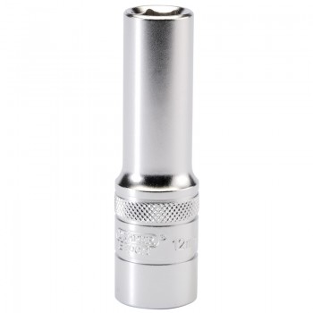 6 Point Metric Deep Socket, 1/2&rdquo; Sq. Dr., 12mm