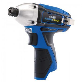Draper Storm Force® 10.8V Power Interchange Cordless Impact Driver, 1/4” Hex., 80Nm (Sold Bare) Draper Storm Force® 10.8V Power Interchange Cordless Impact Driver, 1/4” Hex., 80Nm (Sold Bare)