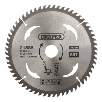 TCT Circular Saw Blade for Wood, 185 x 25.4mm, 60T TCT Circular Saw Blade for Wood, 185 x 25.4mm, 60T