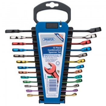 Draper Expert HI-TORQ® Metric Coloured Combination Spanner Set (13 Piece) Draper Expert HI-TORQ® Metric Coloured Combination Spanner Set (13 Piece)