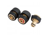 Brass and Rubber Hose Connector Set (3 Piece)