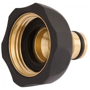Brass and Rubber Tap Connector, 1&rdquo;