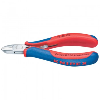 Knipex 77 02 115 Flush Electronics Diagonal Cutters, 115mm Knipex 77 02 115 Flush Electronics Diagonal Cutters, 115mm