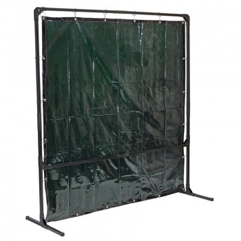 Welding Curtain with Metal Frame, 6’ x 6’ Welding Curtain with Metal Frame, 6’ x 6’