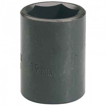 Impact Socket, 1/2&rdquo; Sq. Dr., 19mm