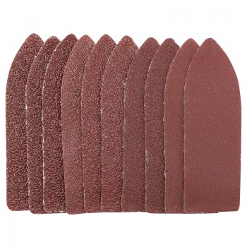 Hook and Loop Finger Sander Sheets, 67 x 67 x 22mm, 120 Grit (Pack of 10)