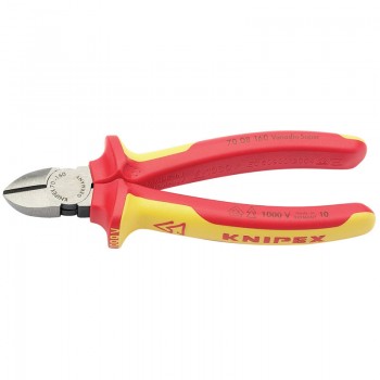 Knipex 70 08 160UKSBE VDE Fully Insulated Diagonal Side Cutters, 160mm