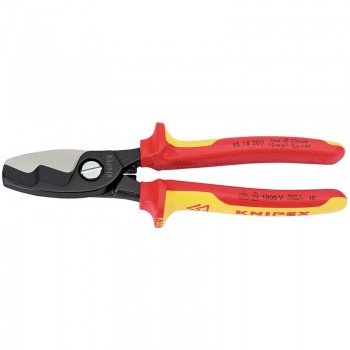 Knipex 95 18 200UKSBE VDE Fully Insulated Cable Shears, 200mm
