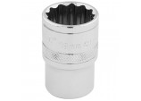 HI-TORQ® 12 Point Socket, 1/2&rdquo; Sq. Dr., 19mm