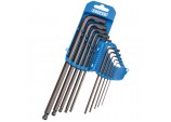 Extra Long Imperial Hex. and Ball End Hex. Key Set (10 Piece)