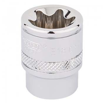 Draper TX-STAR® Socket, 3/8&rdquo; Sq. Dr., E18