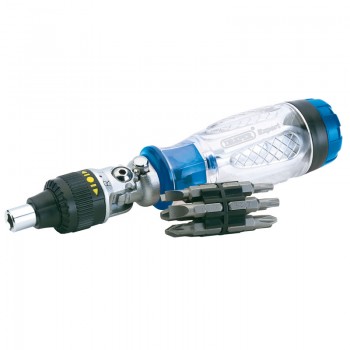 Ratcheting Screwdriver and Bit Set (14 Piece)