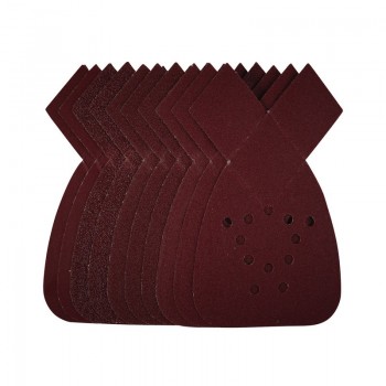 Detail Sanding Sheets with Hook and Loop, 140mm, Assorted Grit, SSD4 (Pack of 10)