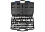 Combined MM/AF Socket Set, 3/4&rdquo; Sq. Dr., Black (26 Piece)