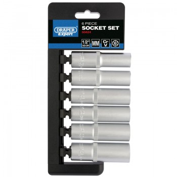 Metric Deep Socket Set, 1/2&rdquo; Sq. Dr. (6 Piece)
