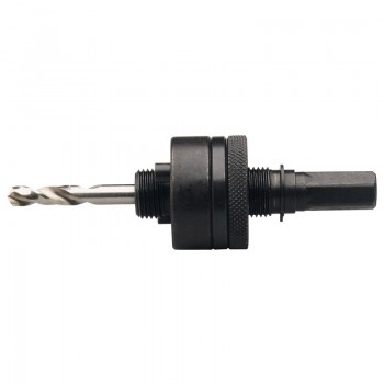 Locking Hex. Shank Holesaw Arbor with HSS Pilot Drill for Holesaws 32 - 210mm, 7/16” Thread Locking Hex. Shank Holesaw Arbor with HSS Pilot Drill for Holesaws 32 - 210mm, 7/16” Thread