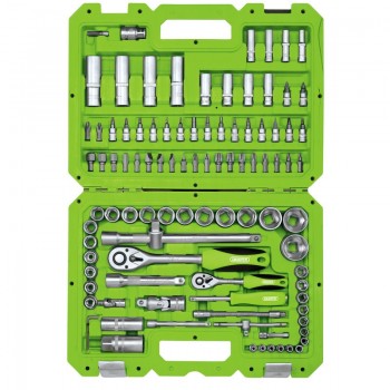 Metric Socket Set, 1/4” and 1/2” Sq. Dr. (100 Piece)