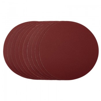 Sanding Discs, 180mm, Hook & Loop, 240 Grit, (Pack of 10)