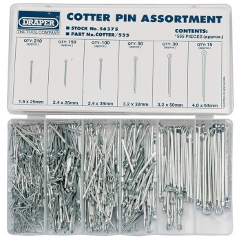 Split Pin Assortment (555 Piece)