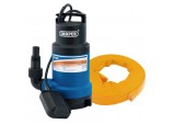 Submersible Dirty Water Pump Kit with Layflat Hose & Adaptor, 200L/Min, 10m x 25mm, 350W