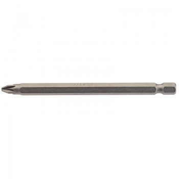 PZ Type Insert Bit, 1/4&rdquo; Hex, 100mm Long, No.2 (Pack of 1)