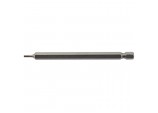 Hexagonal Insert Bit, 2mm, 1/4&rdquo; Hex, 100mm Long (Pack of 1)