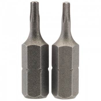 Draper TX-STAR® Insert Bit, 1/4&rdquo; Hex, 25mm Long, T8 (Pack of 2)