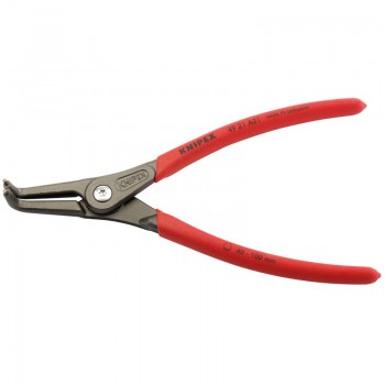 Knipex 49 21 A31 90&deg; External Straight Tip Circlip Pliers, 40 - 100mm Capacity, 210mm