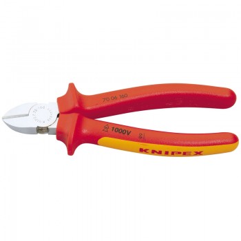Knipex 70 06 160 SBE Fully Insulated Diagonal Side Cutter, 160mm