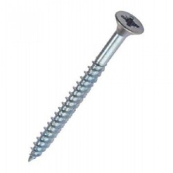 Countersunk Zp Screws, Pack of 10 - 4x20mm