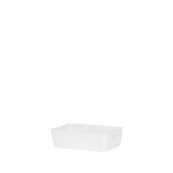 Studio Rectangular Basket 20 x 12.50 x 6cm - Ice White Studio Rectangular Basket 20 x 12.50 x 6cm - Ice White