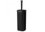 Lace Design Toilet Brush - Black