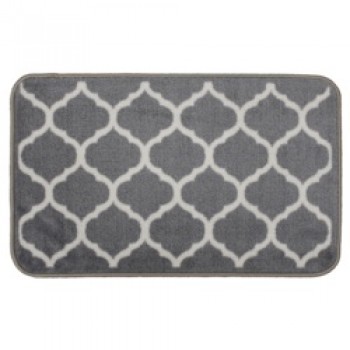 Supersoft Washable Mat 50 x 75cm - Trellis Grey
