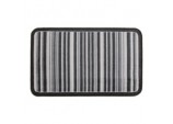 Supersoft Washable Mat 50 x 75cm - Grey Stripe