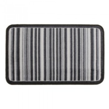 Supersoft Washable Mat 50 x 75cm - Grey Stripe
