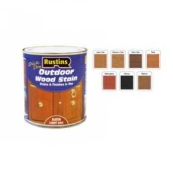 Quick Dry Outdoor Woodstain 500ml - Satin Mahogany