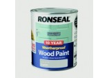 10 Year Weatherproof Satin Wood Paint - 750ml Grey Stone