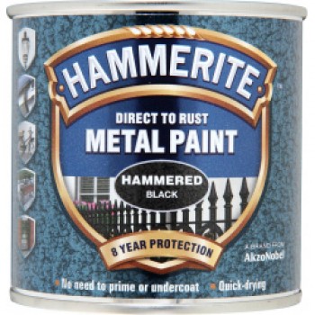 Metal Paint Hammered 250ml - Black