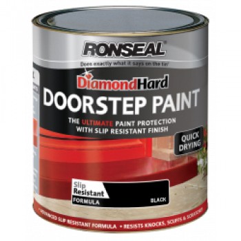 Diamond Hard Door Step Paint 250ml - Black
