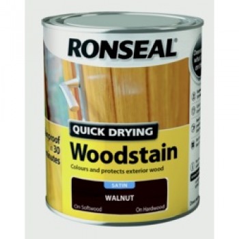 Quick Drying Woodstain Satin 750ml - Walnut
