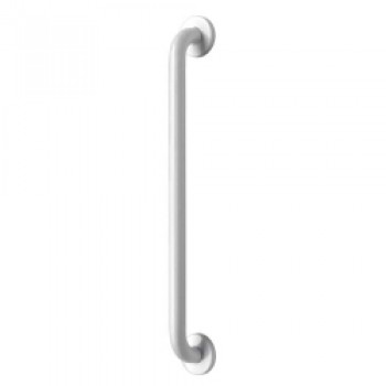 Straight Stainless Steel Grab Bar with Concealed Fixing - White 60cm Straight Stainless Steel Grab Bar with Concealed Fixing - White 60cm