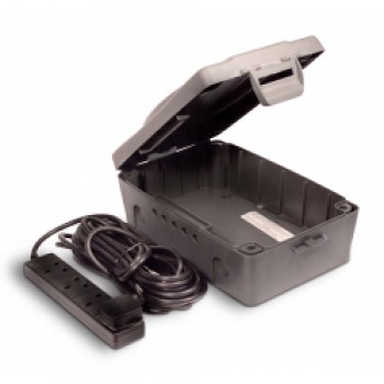 4 Gang, Extension Lead with Weatherproof Box - 10m