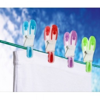 Soft Grip Plastic Clothes Pegs - Pack 20