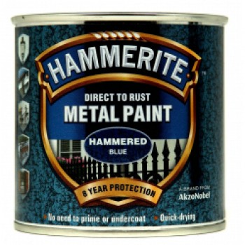 Metal Paint Hammered 250ml - Blue